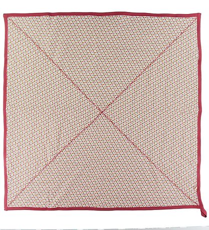 Katvig Tæppe - 100x100 - Rød m. Æbler