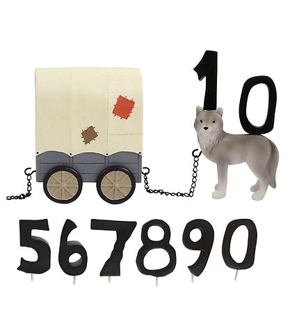 Kids by Friis Fødselsdagstog - Cowboy m. 11 Tal