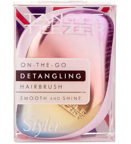 Tangle Teezer Hårbørste - Compact - Pearlescent Matte Chrome