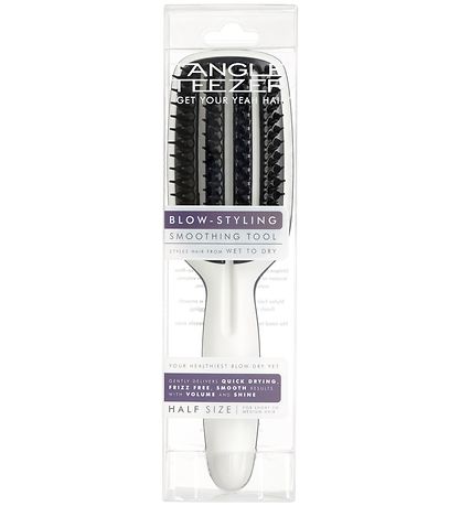 Tangle Teezer Hårbørste - Blow-Styling Half Size - Sort/Hvid