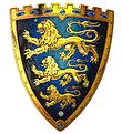 Liontouch Udklædning - Triple Lion Skjold - Blå