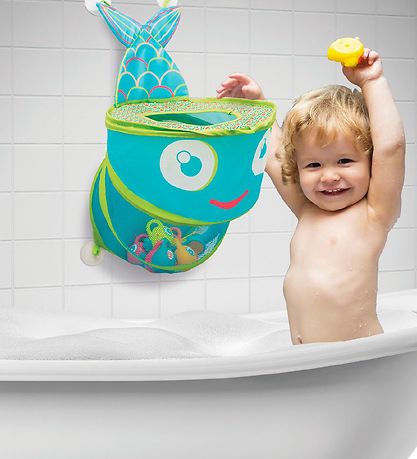 Ludi Opbevaringsnet Til Badet - Ø31 cm - Blå/Grøn