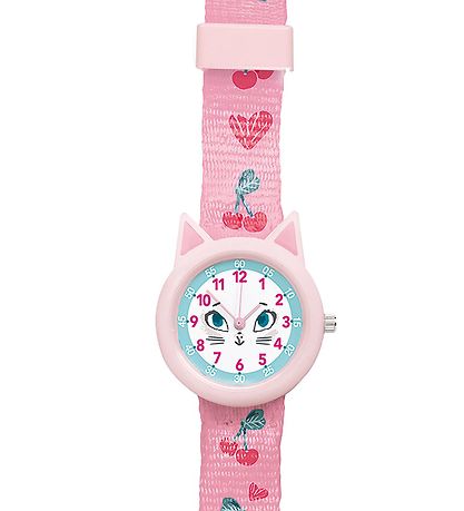 Djeco Armbåndsur - Pink m. Kat