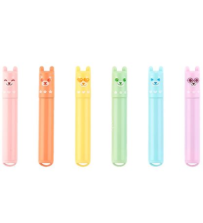 Ooly Overstregningstuscher m. Duft - Beary Sweet - 6 stk