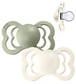 BIBS Supreme+ Pacifiers - Size 1 - 2-Pack - Symmetrical - Ivory/