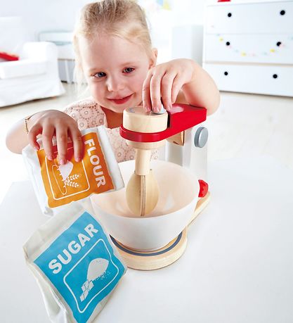 Hape Legesæt - 4 Dele - Mix & Bag Røremaskine