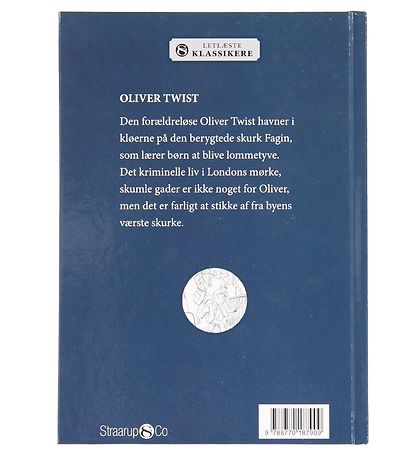 Straarup & Co Bog - Letlæste Klassikere - Oliver Twist - Dansk