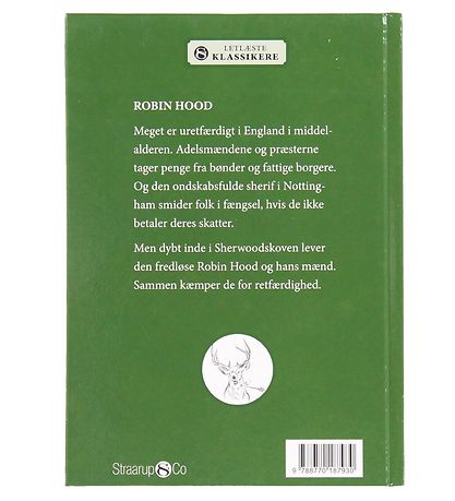 Straarup & Co Bog - Letlæste Klassikere - Robin Hood - Dansk