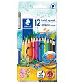 Staedtler Farveblyanter - Noris Aquarell - 12 stk m. Pensel