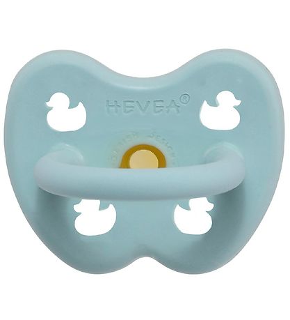 Hevea Sut - 0-3 mdr. - Naturgummi - Baby Blue m. Ænder