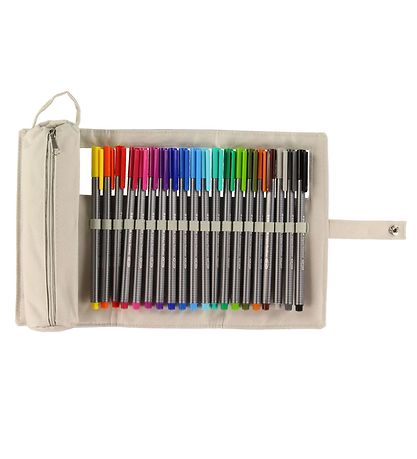 Staedtler Tuscher m. Penalhus - 20 stk. - 0,3 mm - Lyseblå