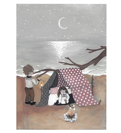 That's Mine Plakat - 50x70 cm - Bonfire In Moonlight
