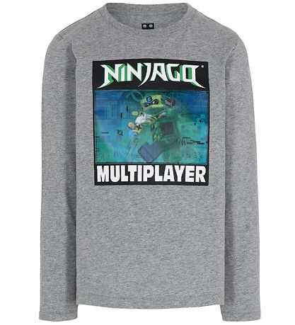 LEGO® Ninjago Bluse - Grå m. Holografisk Print