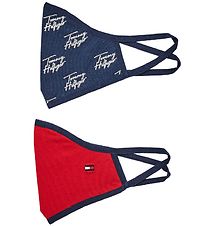 Tommy Hilfiger Mundbind - 2-pak - Navy/Rød