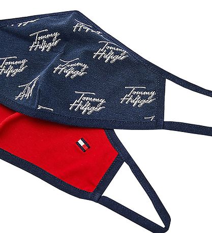 Tommy Hilfiger Mundbind - 2-pak - Navy/Rød