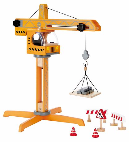 Hape Legesæt - 10 Dele - Kran
