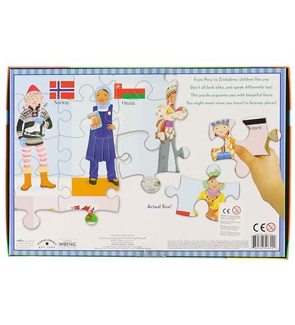 Eeboo Pusplespil - 100 Brikker - Verdens Børn