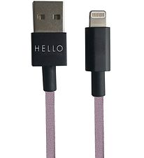 Design Letters Opladerkabel - iPhone - USB-A/Lightning - Lavende