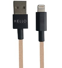 Design Letters Opladerkabel - iPhone - USB-A/Lightning - Beige