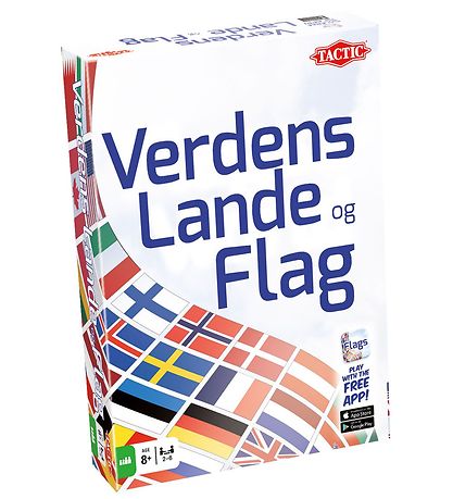 TACTIC Brætspil - Verdens Lande og Flag - Dansk