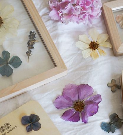 MaMaMeMo Trærammer - 2-pak - Pressede Blomster - Træ