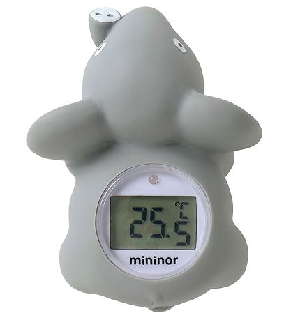 Mininor Badetermometer - Elefant - Grå