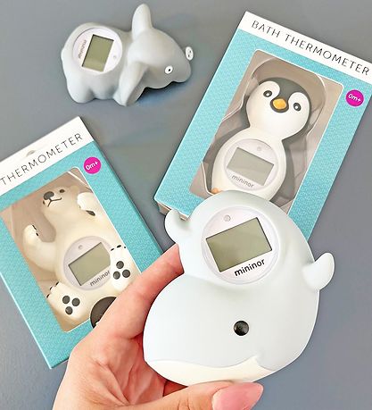 Mininor Badetermometer - Elefant - Grå