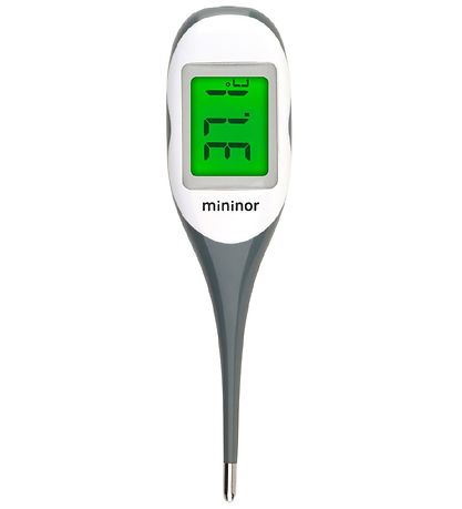 Mininor Termometer - Digitalt og m. Farver - Grå