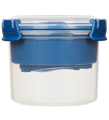 Sistema Madkasse m. Bestik - Breakfast To Go - 530 ml - Mørkeblå