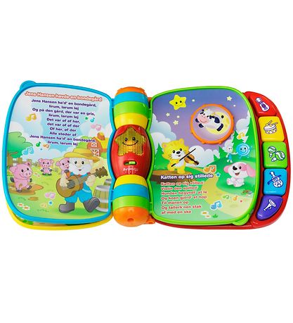 Vtech Bog m. Lyd - Dansk - Musikbog Med Børnesange
