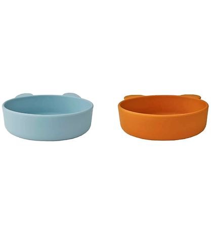 Liewood Skåle - Silikone - Vanessa - 2-pak - Sea Blue Mustard Mi