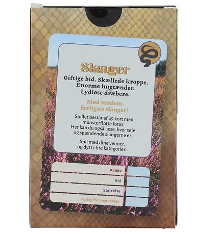 Straarup & Co Kortspil - Spil & Læs - Farlige Slanger