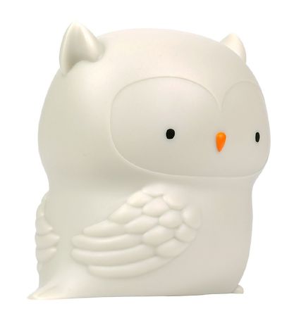 A Little Lovely Company Natlampe - 11,8x11,5 cm - Owl - Grå