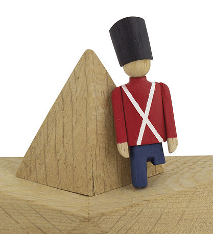 H.C. Andersen Træfigur - 20x12 cm - Den Standhaftige Tinsoldat