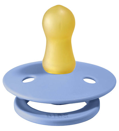 BIBS Colour Sutter - Str. 1 - 2-pak - Rund - Sky Blue/Steel Blue