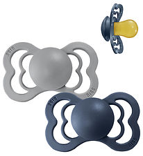 BIBS Supreme Sutter - Str. 1 - 2-pak - Symmetrisk - Cloud/Steel 