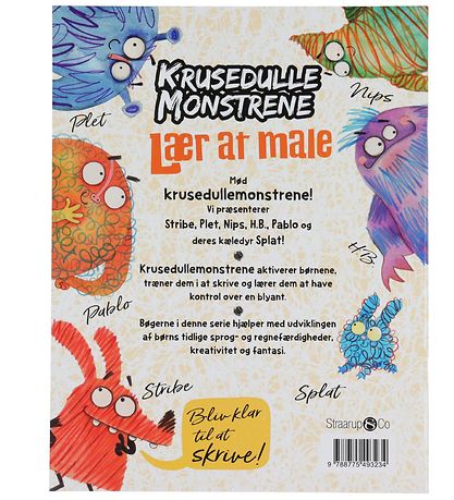 Straarup & Co Aktivitesbog - Krusedulle Monstrene - Lær at Male 