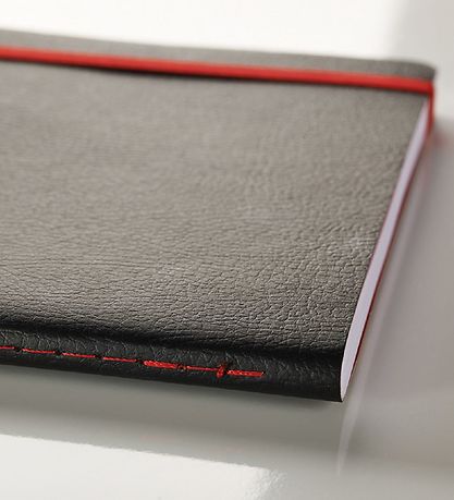 Oxford Notesbog - Soft Cover - Linieret - A5 - Sort/Rød