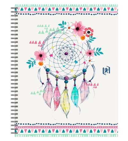 Oxford Notesbog - 1 bog - Boho Chic - Kvadreret - B5 - Assortere