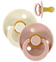 BIBS Colour Sutter - Str. 2 - 2-pak - Rund - Ivory/Blush