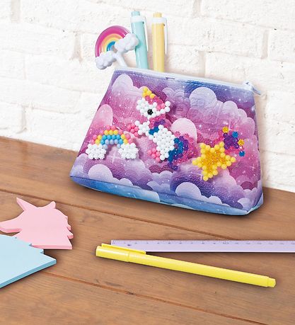 Aquabeads Perlepung - Dekoration - Enhjørning - Lilla/Lyserød