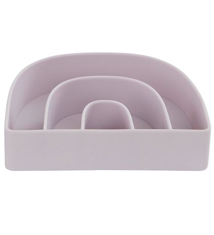 OYOY Tallerken & Skål - Silikone - Rainbow - Lavender/Caramel