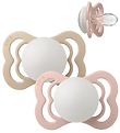 BIBS Supreme Natsutter - Str. 1 - 2-pak - Symmetrisk - Blush/V