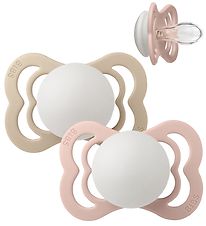 BIBS Supreme Natsutter - Str. 1 - 2-pak - Symmetrisk - Blush/V