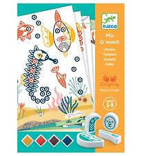 Djeco Stempelsæt - Mix & Match - Sjove dyr