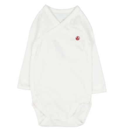 Petit Bateau Slå-om Body l/æ - 3-pak - Blå/Hvid Stribet