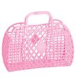 Sun Jellies Lille Foldekurv - Retro - Bubblegum Pink