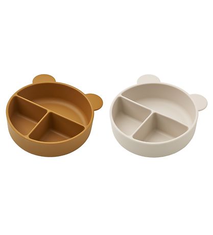 Liewood Rumdelt Skåle - 2-pak - Connie - Golden Caramel/Sandy Mi