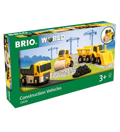 BRIO Byggekøretøjer - 5 dele 33658