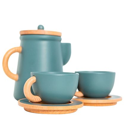MaMaMeMo Kaffestel - Træ - Emerald Green